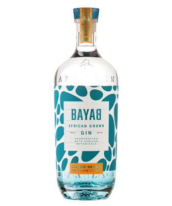 Bayab African Grown Classic Dry Gin is one of the best gins for 2025. 