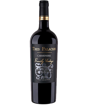 Tres Palacios ‘Family Vintage’ Carménère 2020 is one of the best Carménères from Chile. 