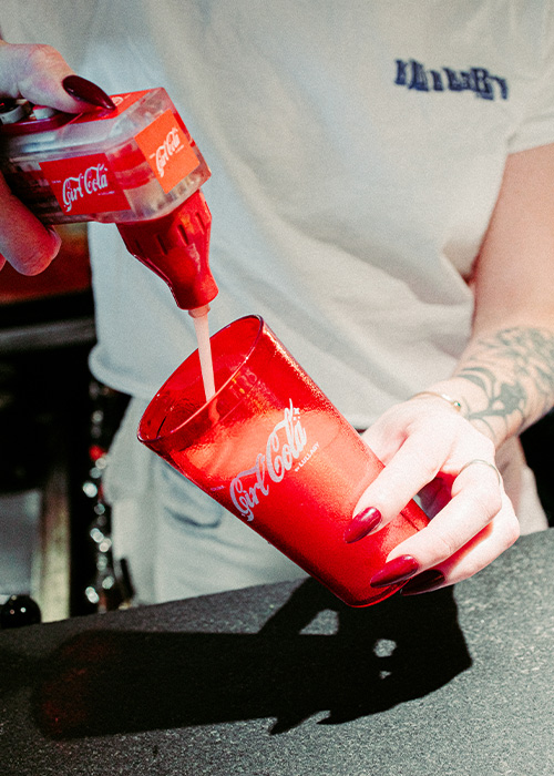 Lullaby found a way to serve carbonated cocktails out of a soda gun.