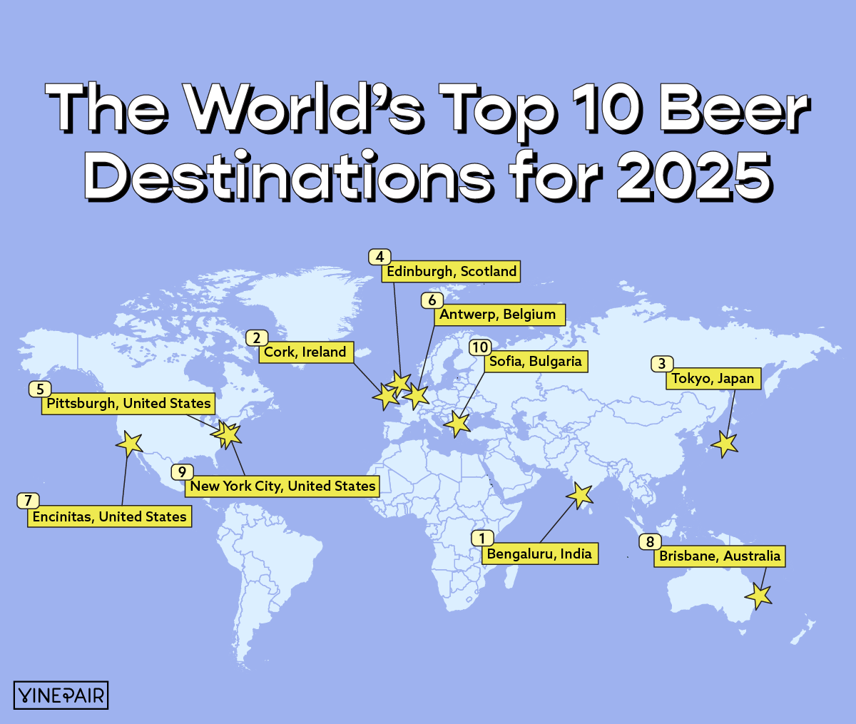 The World's Top 10 Beer Destinations for 2025.