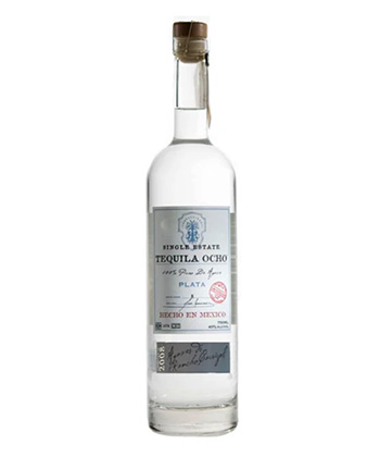 Tequila Ocho Plata is one of the 25 most important tequilas of the past 25 years.