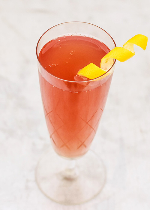 The Festive Punch for One is one of the best cocktails to make with crème de cassis. 