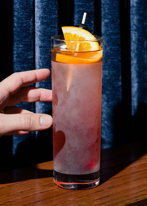 The Winter Mist is one of the best cocktails to make with crème de cassis. 