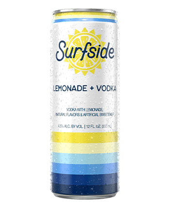 Surfside Lemonade + Vodka is one of the best canned hard lemonades for 2025. 