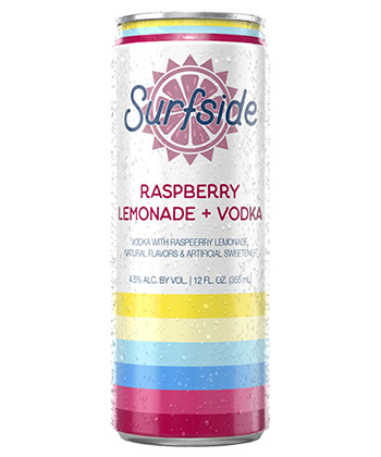 Surfside Raspberry Lemonade + Vodka is one of the best canned hard lemonades for 2025. 