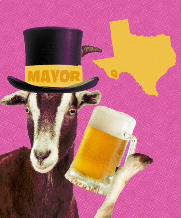 A Dynasty of Beer-Drinking Goats Has Run This Texas Town for Decades