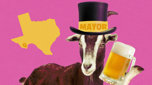 A Dynasty of Beer-Drinking Goats Has Run This Texas Town for Decades