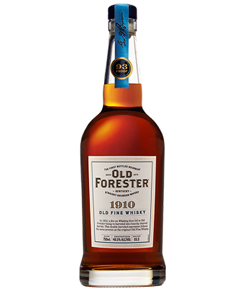 Old Forester 1910 Old Fine Whiskey is one of the best bunker bottles of bourbon, according to bartenders. 