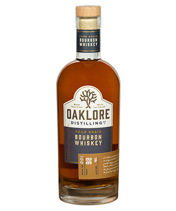 Oaklore Distilling Co. Four Grain Bourbon is one of the most underrated bourbons, according to bartenders. 