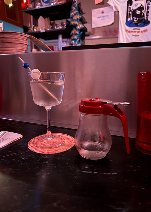 Breakfast-Themed Cocktails at A Pop-Up Called Pancakes are one of the best things to drink this month in NYC. 