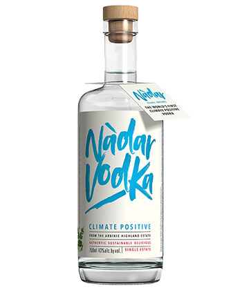 Arbikie Nàdar Vodka is one of the best vodkas for 2025. 