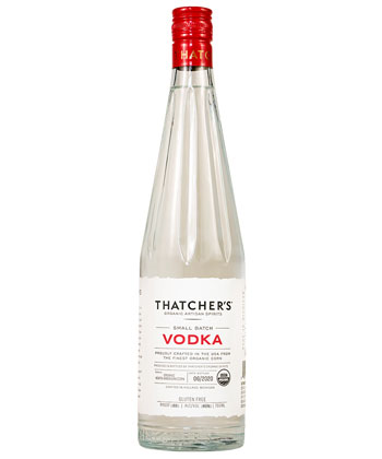 Thatcher's Organic Artisan Spirits Small Batch Vodka is one of the best vodkas for 2025. 