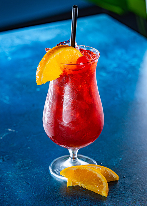 The Hurricane is a cocktail so iconic it has its own dedicated glassware.