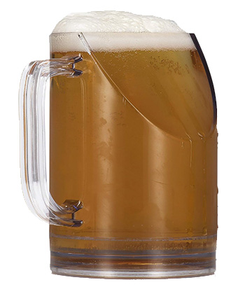 The ‘Better TV Viewing Angle’ Beer Mug is one of the most absurd drinking accessories ever. 