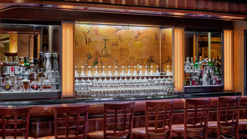 Bemelmans Bar, The Carlyle, A Rosewood Hotel in NYC, United States is one of the most iconic hotel bars in the world. 