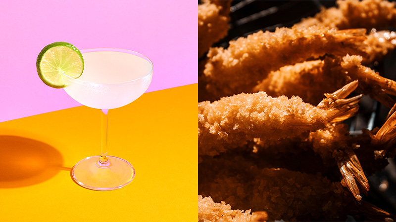 Gimlet and fried shrimp is one of the best food and cocktail pairings, according to bartenders.
