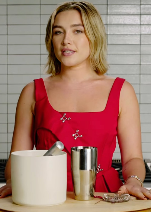 Florence Pugh is one of the celebrities we moderately trust to make us a cocktail. Check out the rest here.