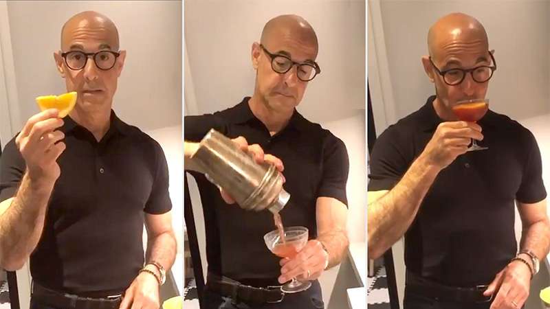 Stanley Tucci is one of the celebrities we trust the least to make us a cocktail. Check out the rest here.