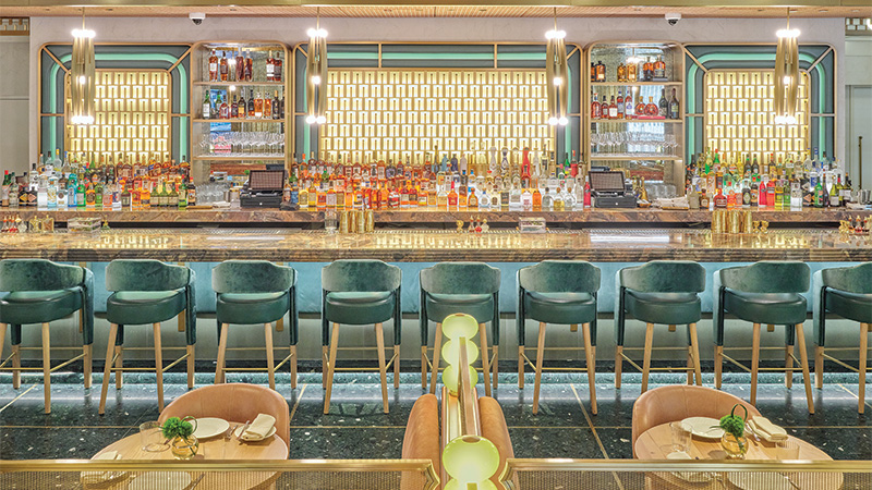 Manhattan's iconic Waldorf Astoria Hotel reopened on July 15 after a lengthy restoration that introduced glorious new drinking experiences, like the new Lex Yard bar. 