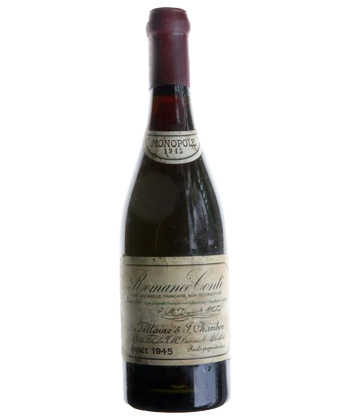 1945 Domaine de la Romanée-Conti is a bucket list bottle of wine, according to wine pros. 