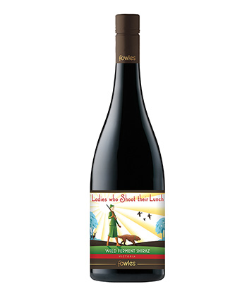 Fowles ‘Ladies Who Shoot Their Lunch’ Shiraz 2020 is one of the best screw top wines. 