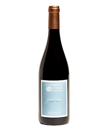 Standing Stone Vineyards Pinot Noir ‘County Line’ 2022 is one of the best Pinot Noirs from the Finger Lakes. 