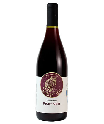 Thirsty Owl Wine Company Pinot Noir 2023 is one of the best Pinot Noirs from the Finger Lakes. 