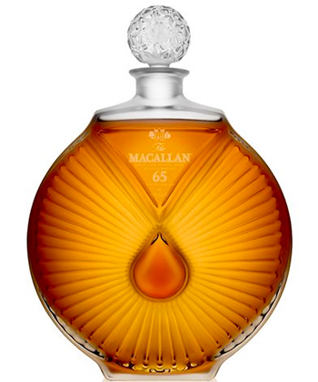 The Macallan Lalique VI 65 Year Old Single Malt Scotch is one of the most expensive bottles of single malt Scotch. 