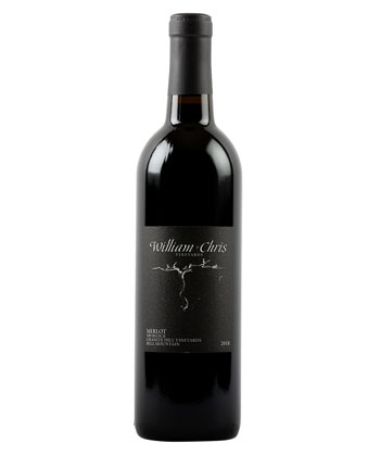 William Chris Vineyards ‘500 Block' Merlot 2018 is one of the best Merlots for 2025. 