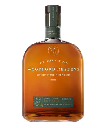 Woodford Reserve Kentucky Straight Rye Whiskey is one of the best rye whiskey bottles for 2025. 