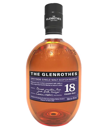 The Glenrothes 18 is one of the best bang for your buck Scotches, according to bartenders. 