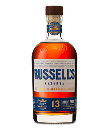 Russell’s Reserve 13 Year Old Bourbon (2021) is one of the most important American whiskeys of the 21st century.