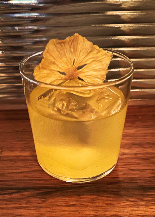 At Brooklyn's new Mexico City-inspired cocktail bar Dolores, Leanne Favre takes the White Negroni to new heights by adding a bit of tepache.