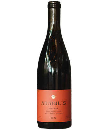 Arabilis Eola-Amity Hills Pinot Noir 2022 is one of VinePair's top 50 wines of the year for 2025. 
