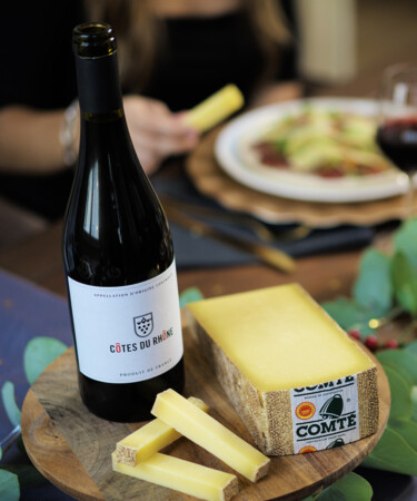 Give the Perfect Pairing This Holiday Season: Comté Cheese & Côtes du Rhône Wine