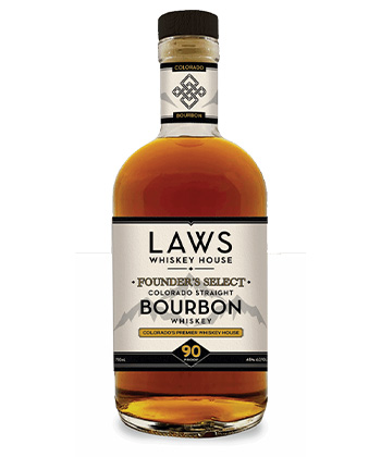 Laws Founder’s Select Bourbon is one of the best bang for your buck bourbons, according to bartenders. 
