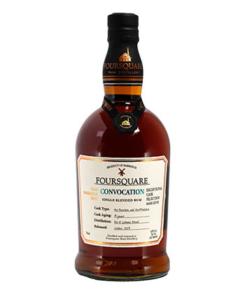 Foursquare Rum Distillery Exceptional Cask Selection ‘Convocation’ is one of the best spirits for 2025. 