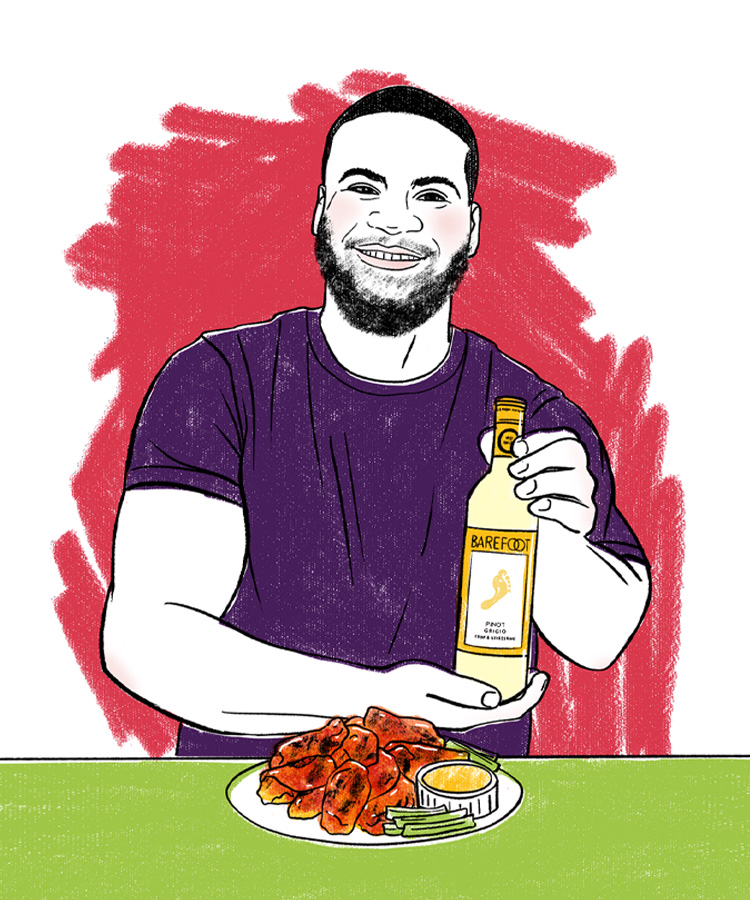Smoked Buffalo Wings Meet Barefoot Pinot Grigio — A Winning Combo for Game Day