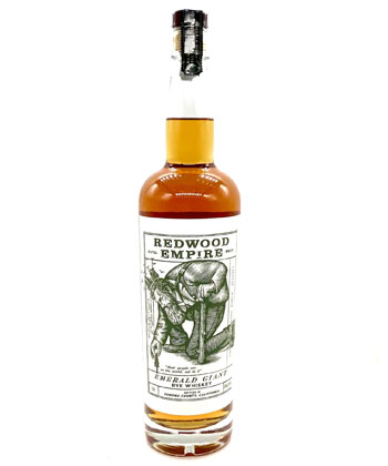 Redwood Empire Emerald Giant Rye Whiskey is one of the best spirits under $50 to gift this holiday. 