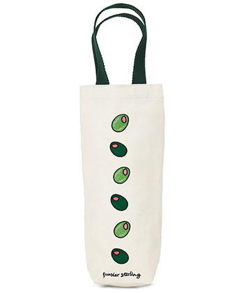 Frasier Sterling Olive You Wine Tote is one of the best holiday drinking gifts for 2025.