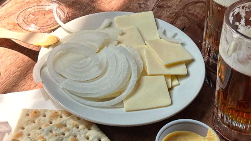 McSorley's cheese plate is one of the best bar snacks in New York City.