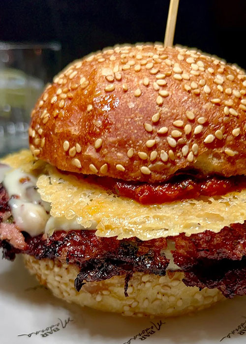 Bar Madonna's smashed meatball parm is one of the best bar snacks in New York City.