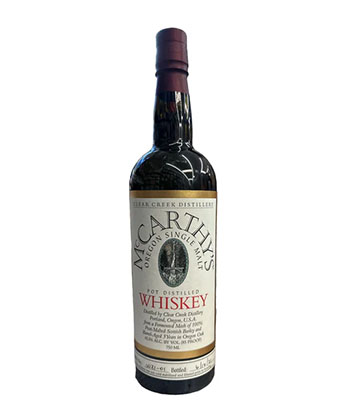 McCarthy's Oregon Single Malt Whiskey is oe of the most underrated whiskeys, according to bartenders.