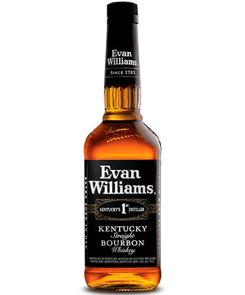Evan Williams bourbon is one of the best bottles under $30 for new home bartenders.