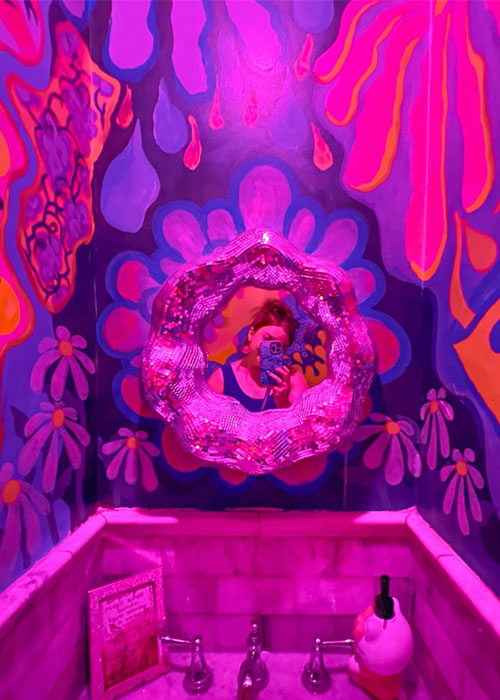 Moonflower has one of the best bar bathrooms in NYC.