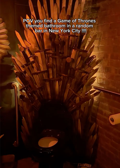 The Huntress has one of the best bar bathrooms in NYC.