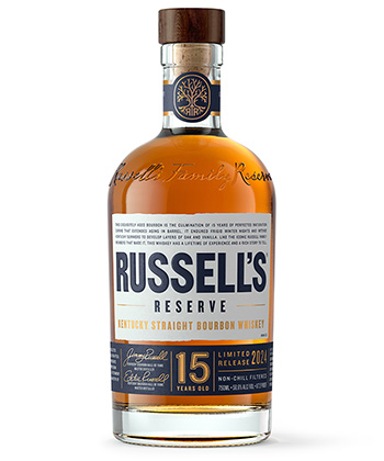 Russell’s Reserve 15 Year Bourbon is one of the best high age statement bourbons.