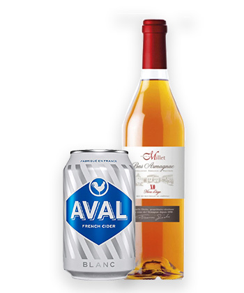 Aval Blanc cider and Armagnac is one of the best boilermaker combinations.