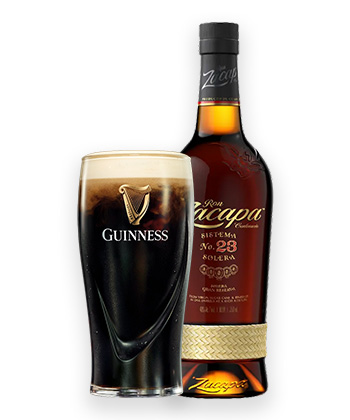 Guinness and Ron Zacapa rum is one of the best boilermaker combinations.