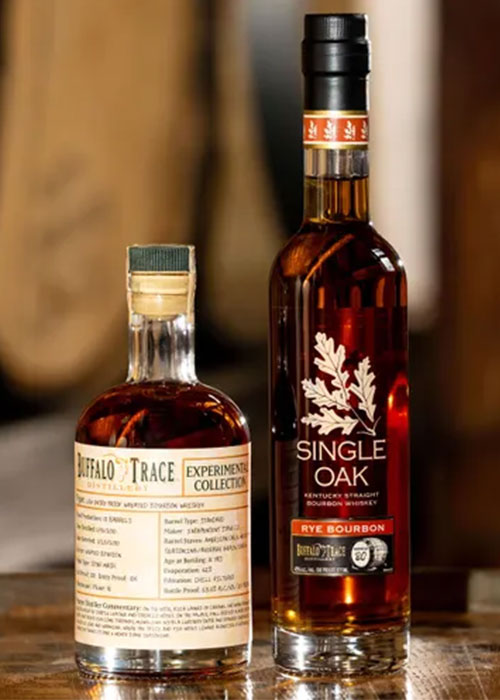 Buffalo Trace Distillery releases Single Oak Rye Bourbon and Low Entry Proof Wheated Bourbon.